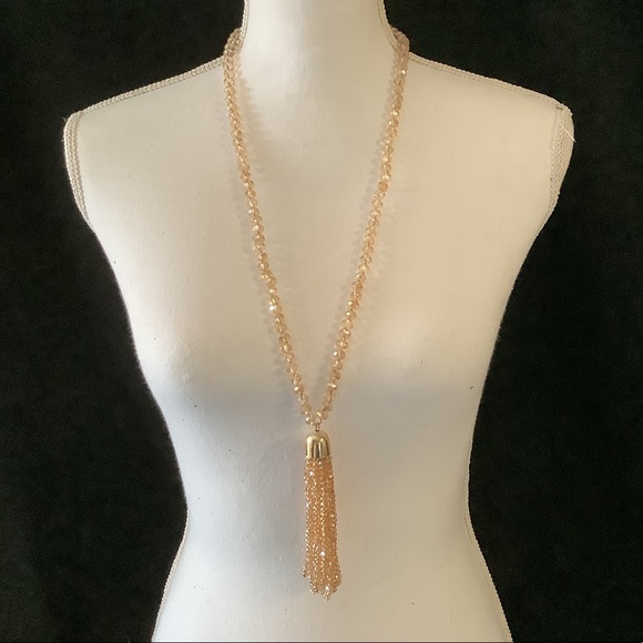 Holiday Sparkle Tassel Necklace - Picture 3 of 9